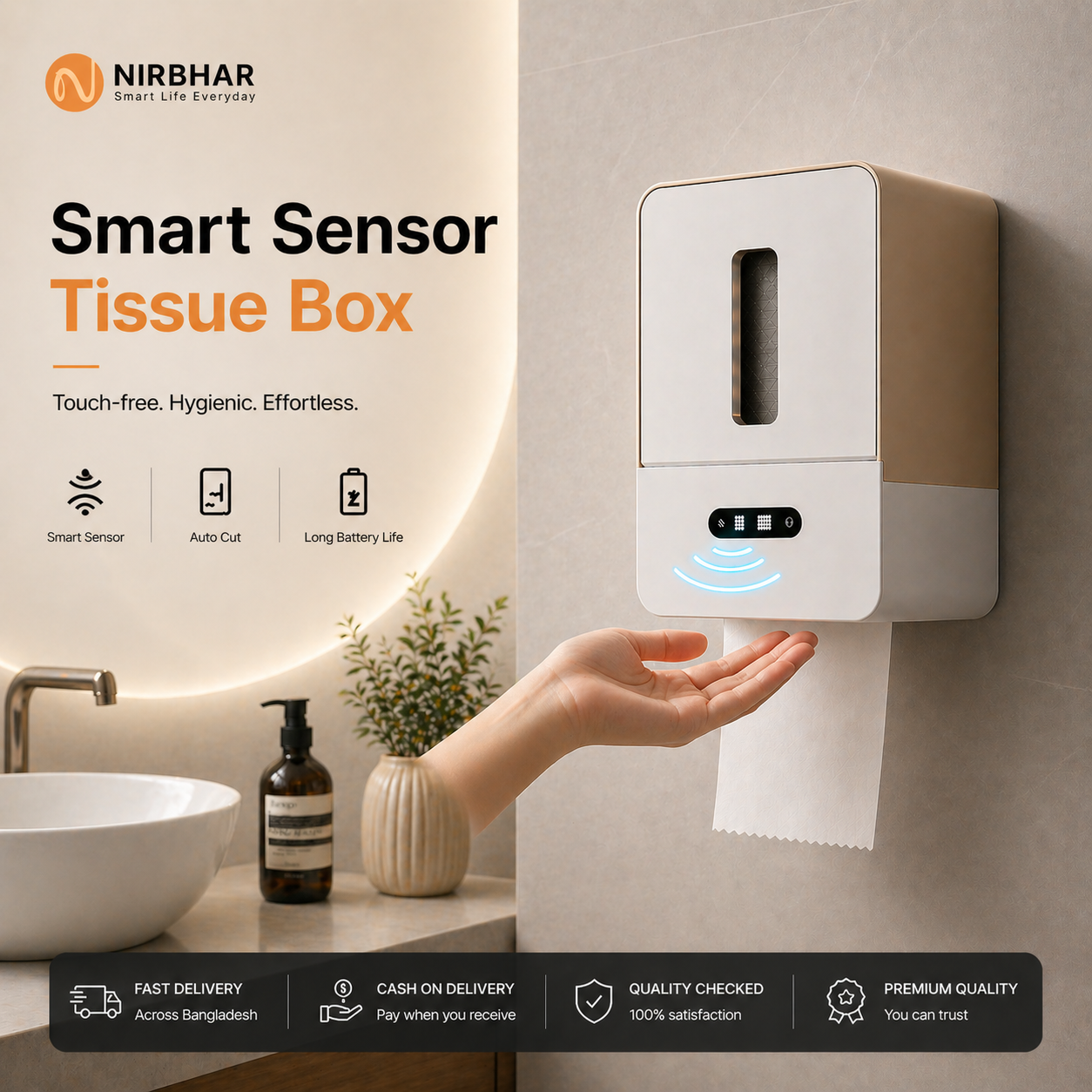 Smart sensor tissue holder Premium Sensor Tissue Holder - Image 1